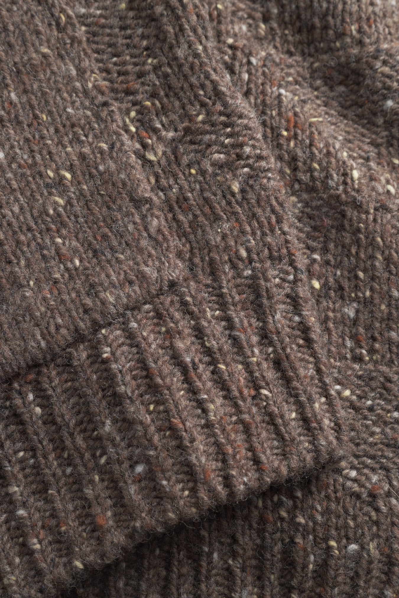Jonas Donegal Diamond Sweater - Seal Brown