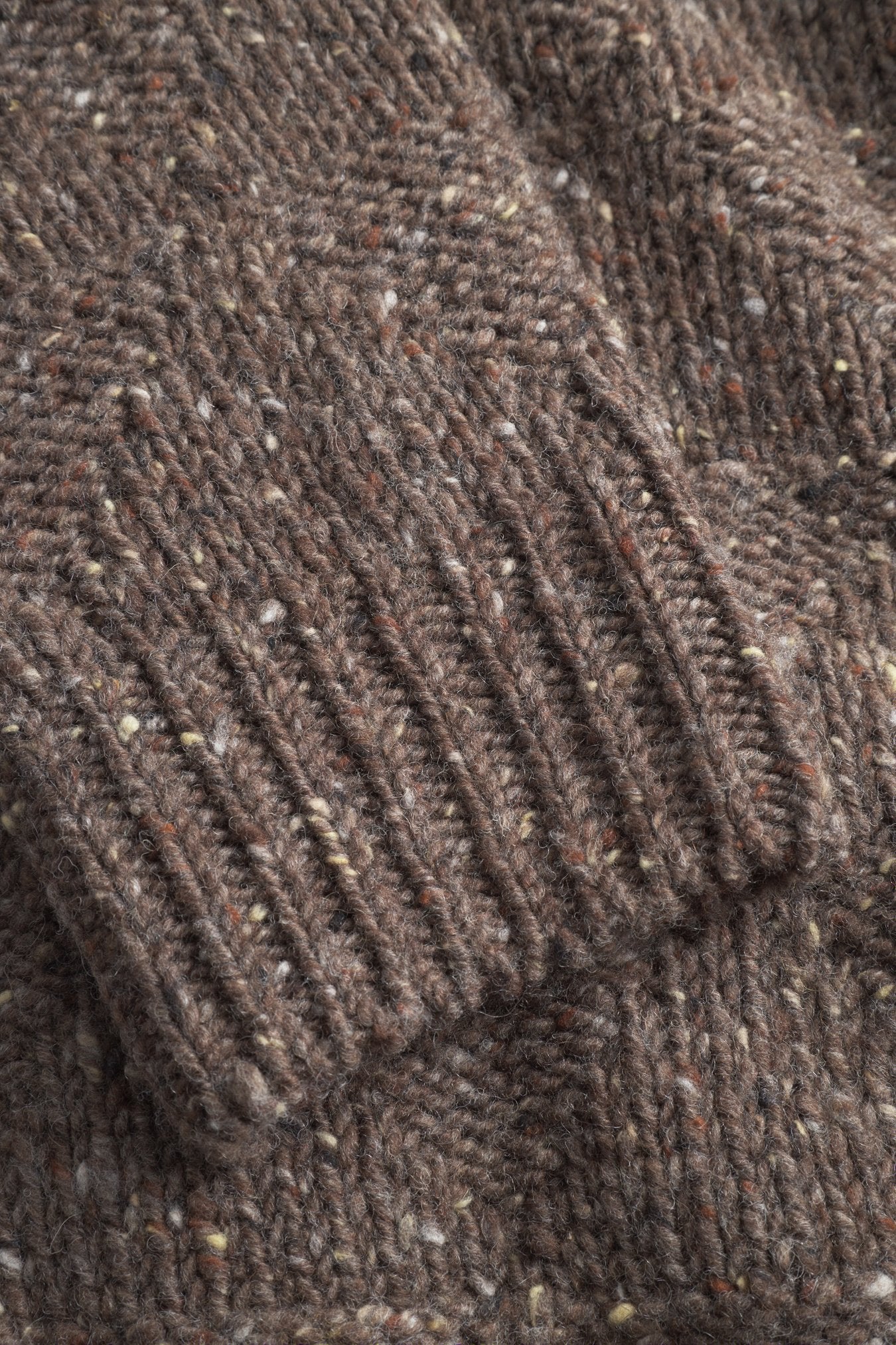 Jonas Donegal Diamond Sweater - Seal Brown