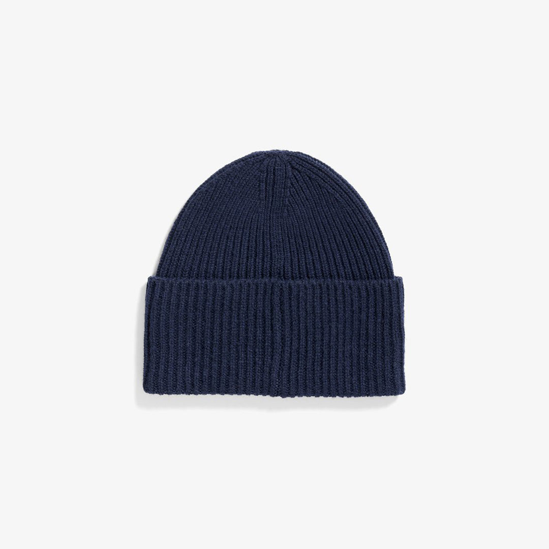 Norse Standard Merino Lambswool Beanie - Dark Navy