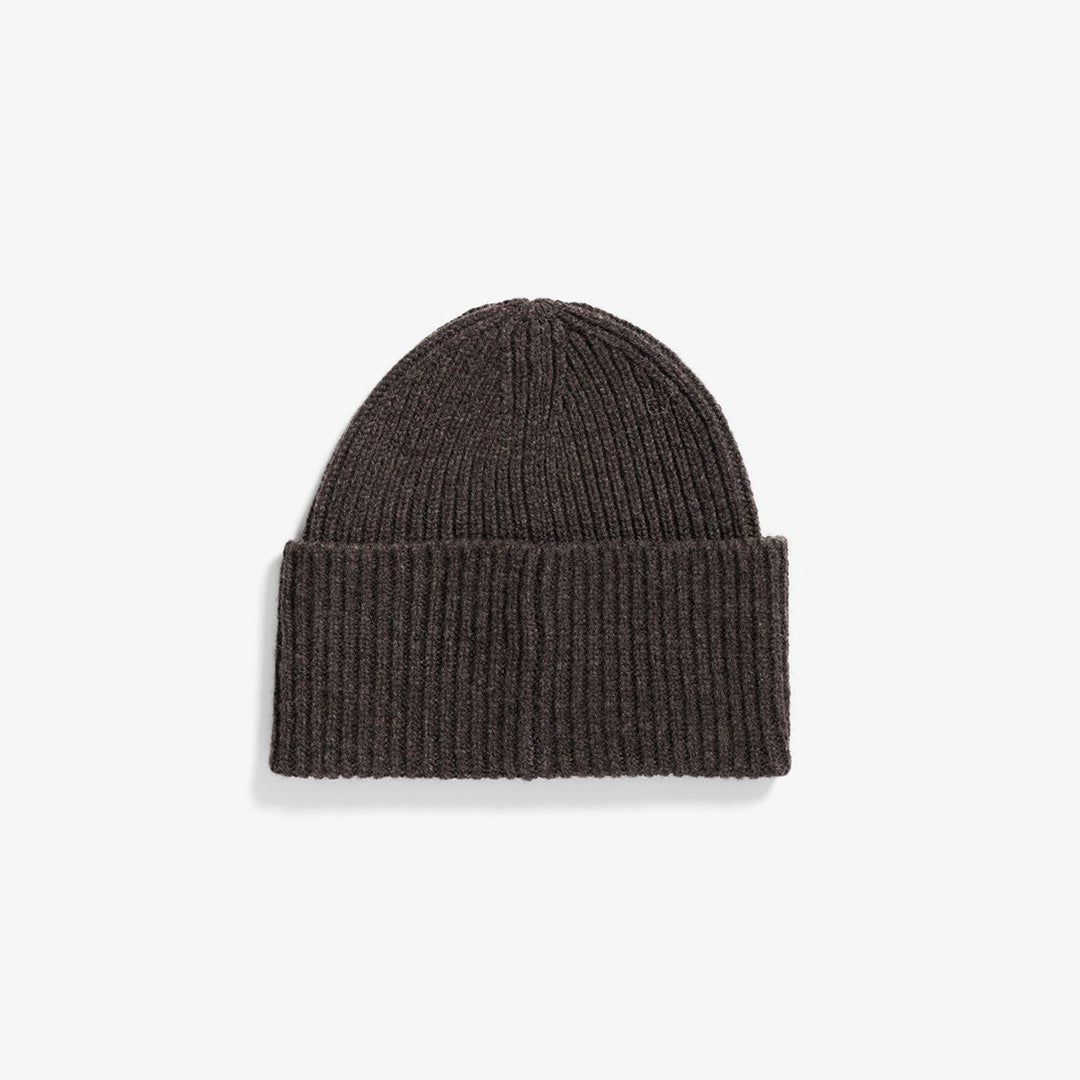 Norse Standard Merino Lambswool Beanie - Heathland Brown