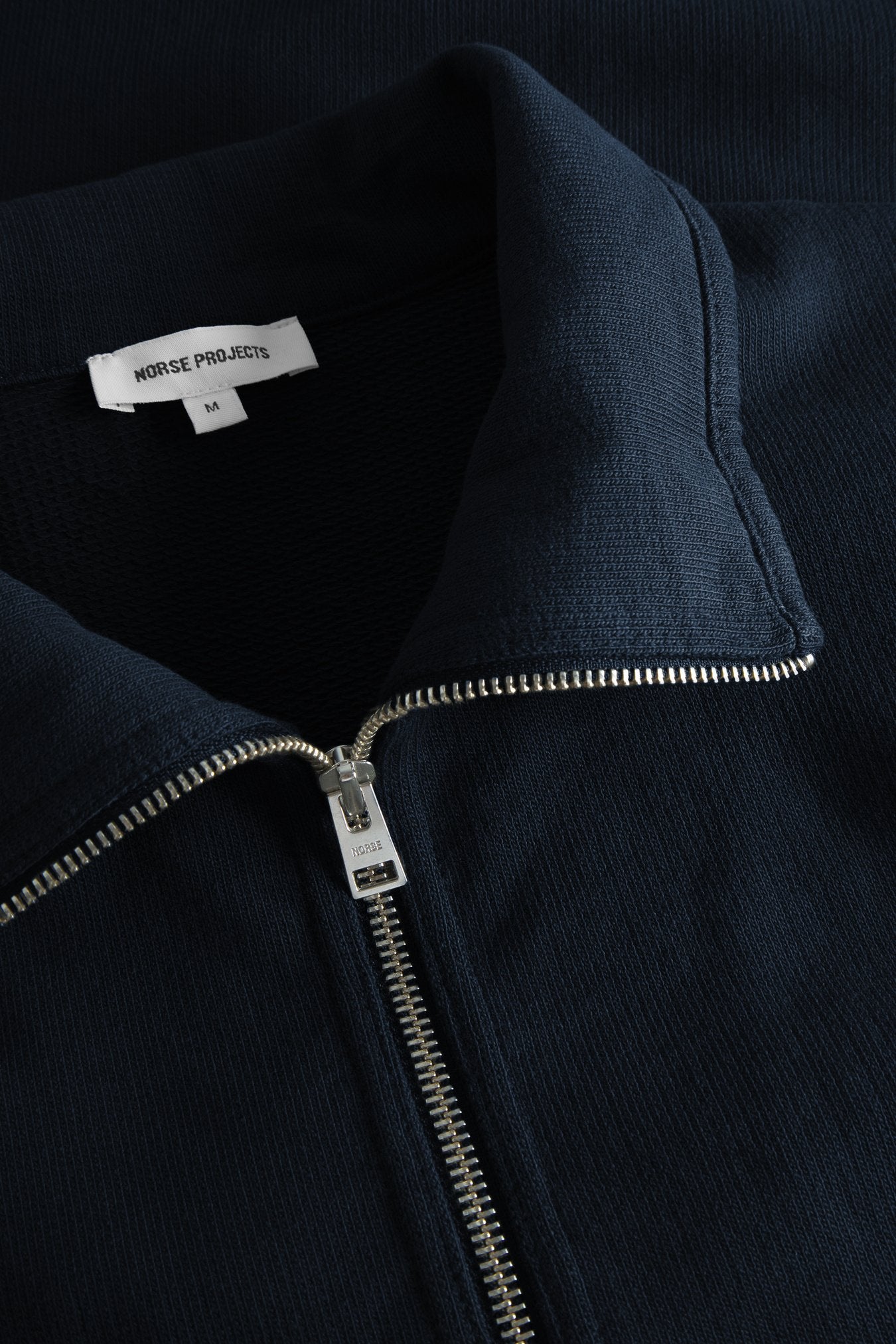 Bjorn Relaxed Organic Loopback Track Jacket - Dark Navy