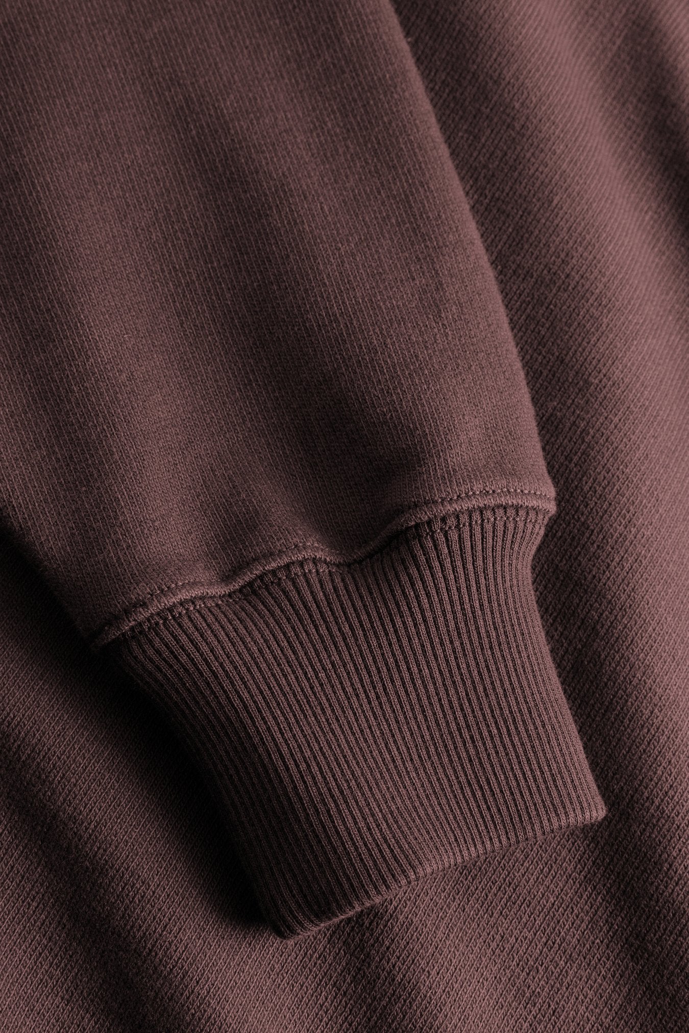 Tyr Relaxed Organic Loopback Raglan Crew - Mahogany