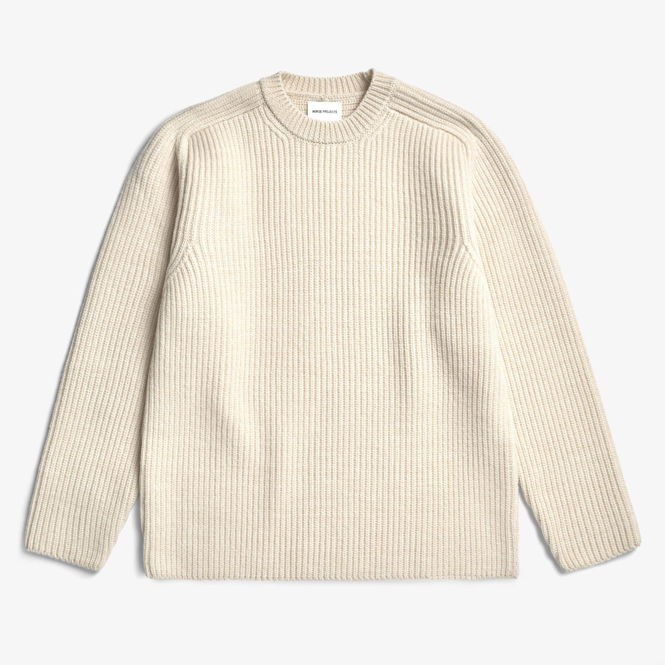Sigurd Military Rib Crew Neck - Ecru