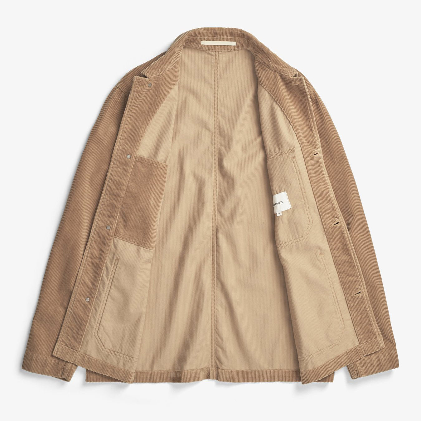 Folke Wide Corduroy Chore Jacket - Utility Khaki