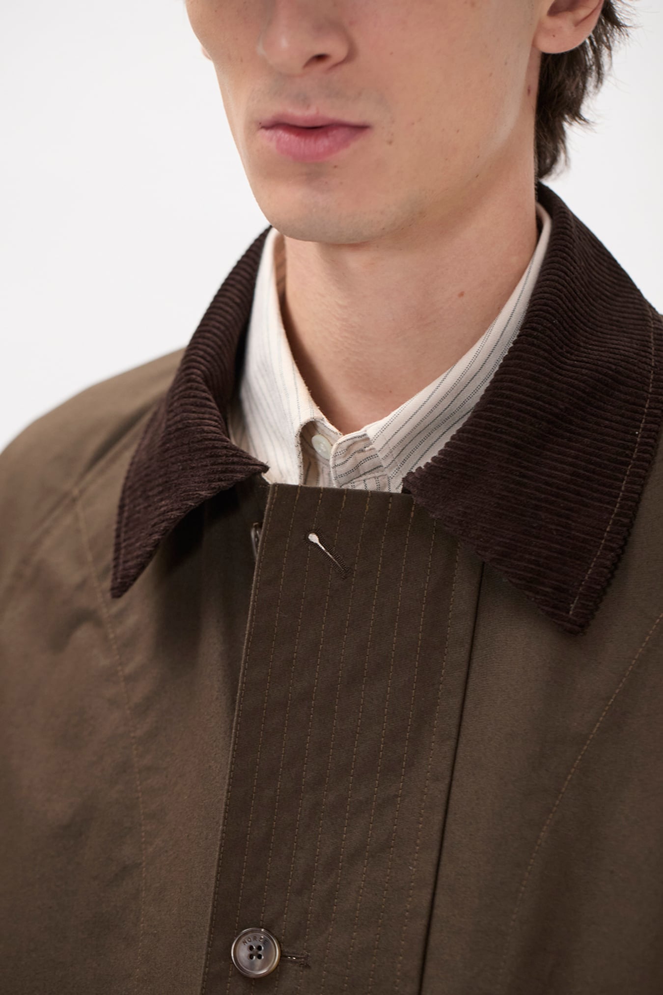 Holmen Wax Raglan Light Jacket - Delicioso Brown