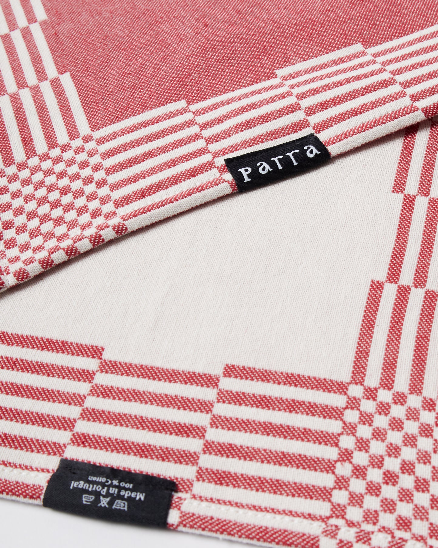 Infinite kitchen bird towel set - Red