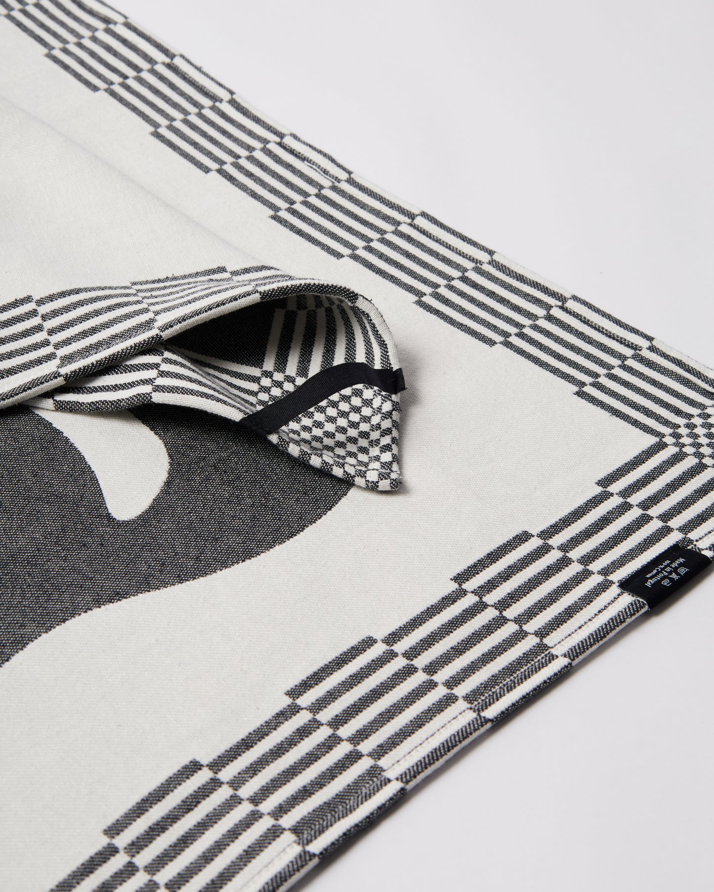 Infinite kitchen bird towel set - Black