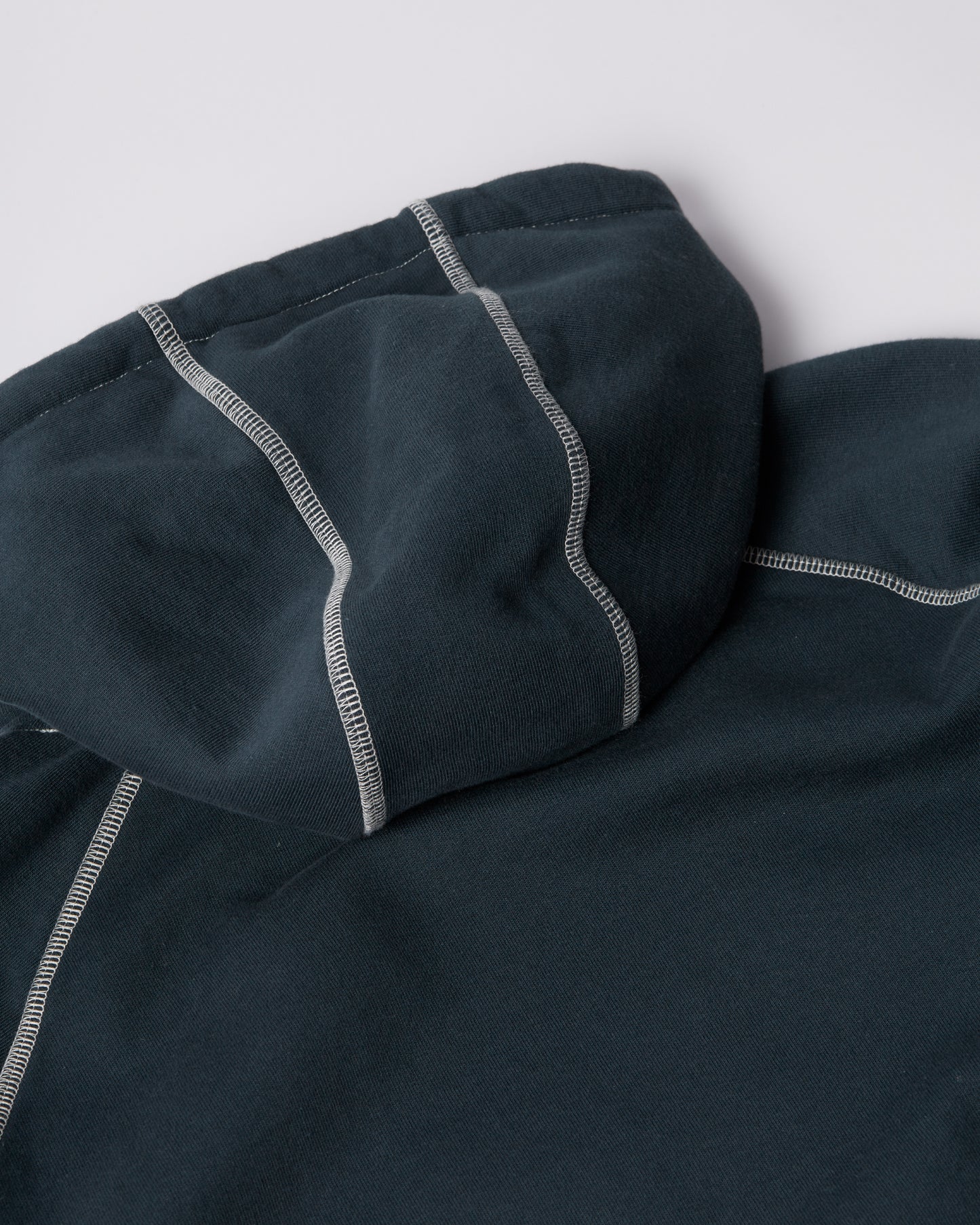 Circled script logo hooded sweatshirt - Dark Blue