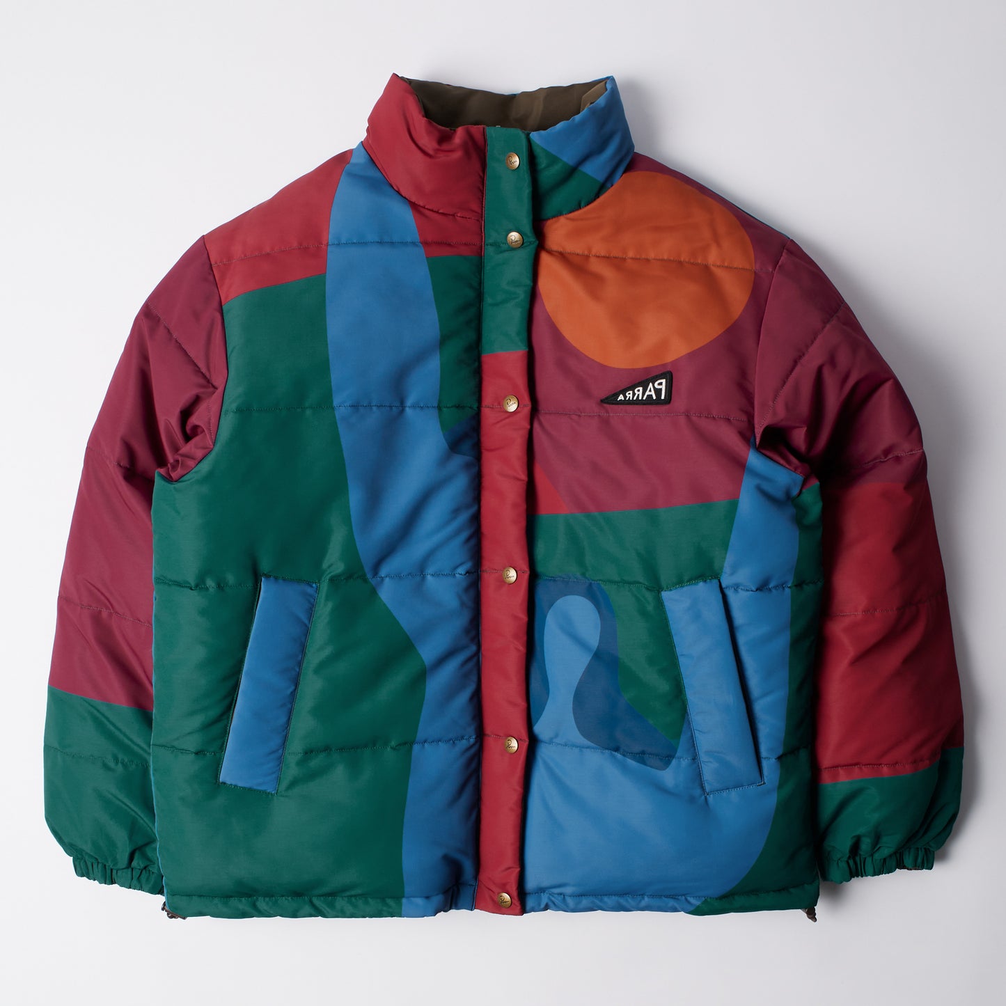 Protect the sun reversible puffer jacket - Brown
