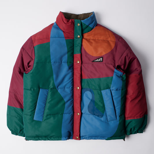Protect the sun reversible puffer jacket - Brown
