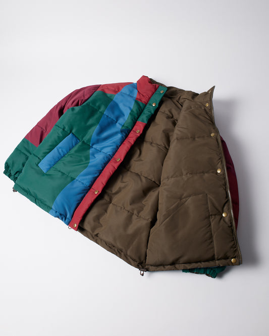 Protect the sun reversible puffer jacket - Brown
