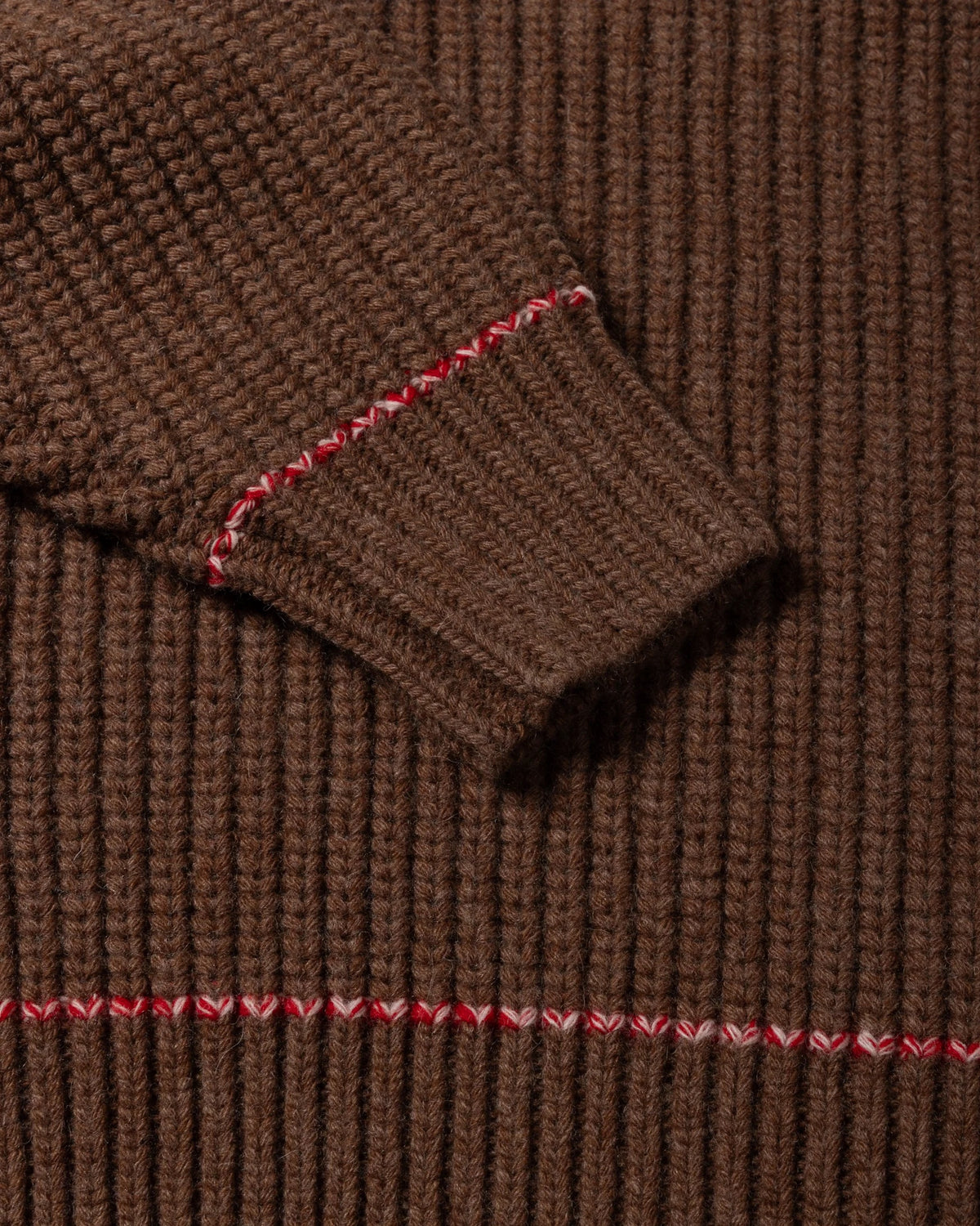Chunky Knit Classic Jumper - Brown