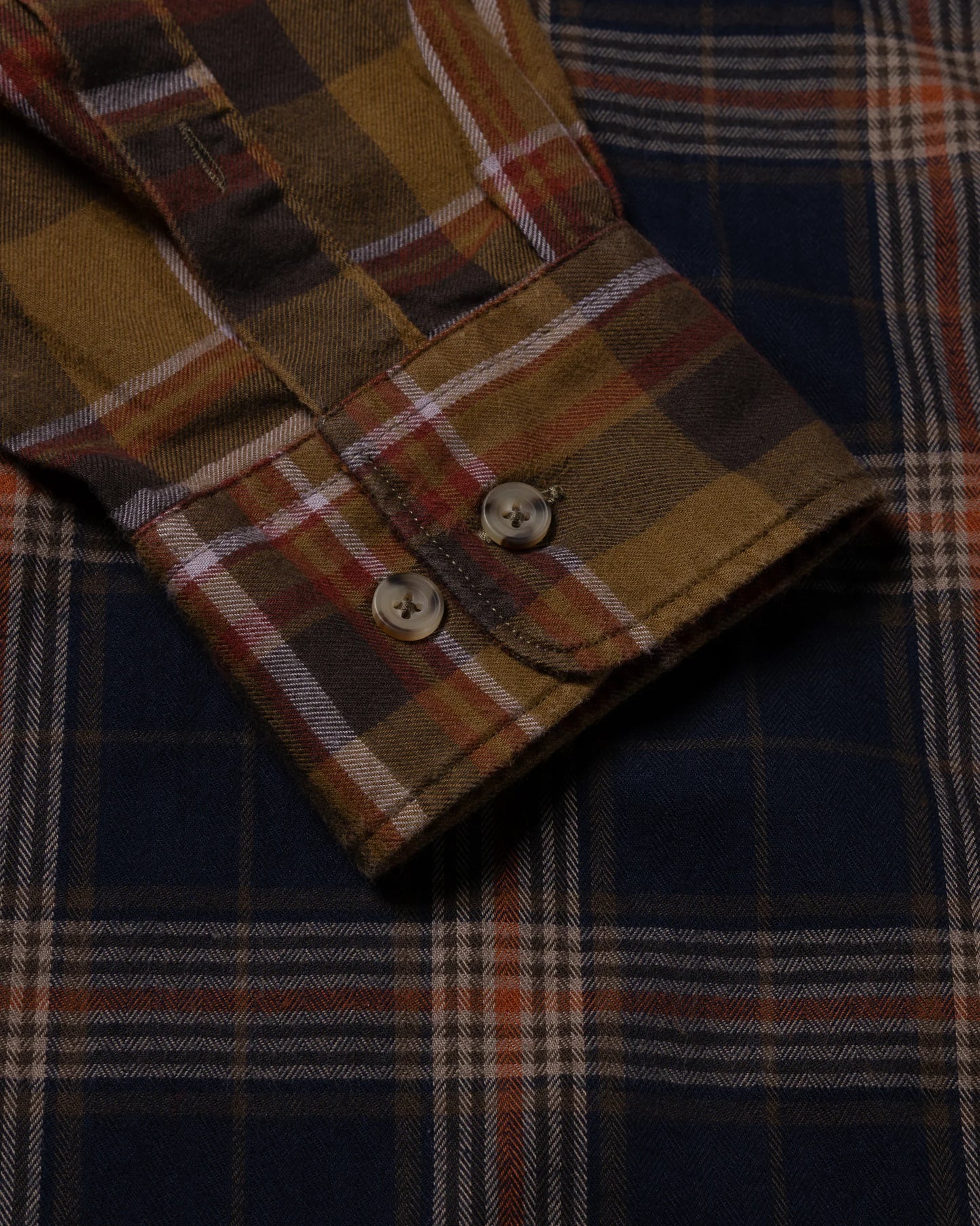 Overdyed Patchwork LS Shirt - Purple
