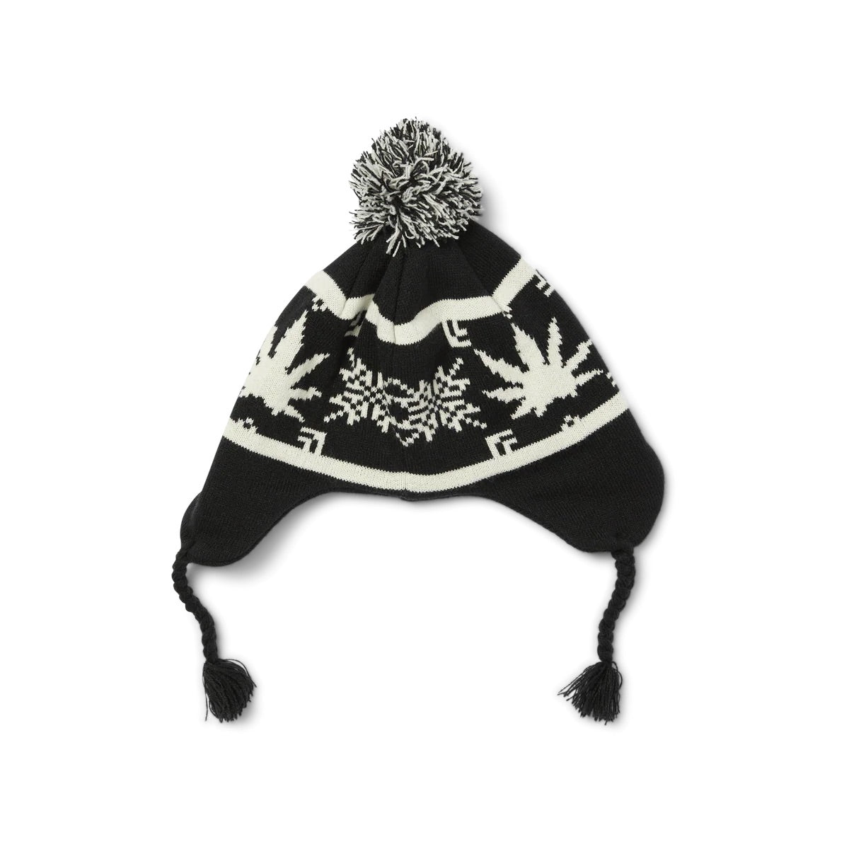 Arctic Plantlife Braided Beanie - Black