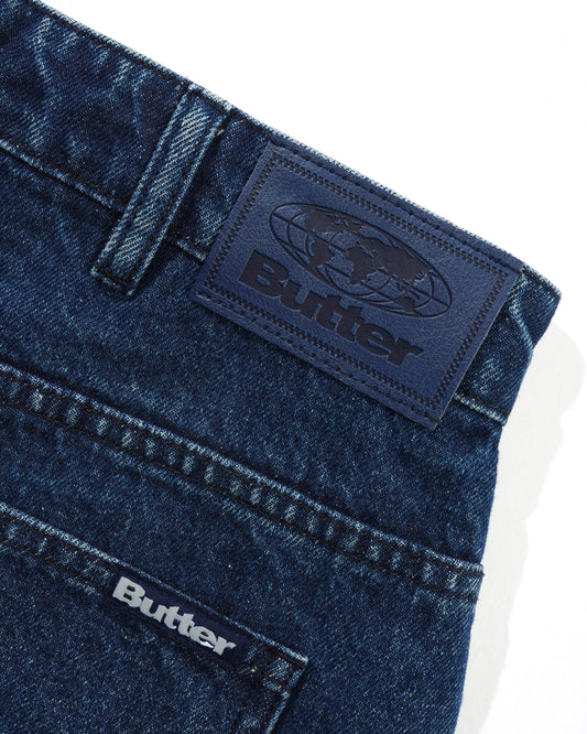 Baggy Denim Jeans - Dark Blue