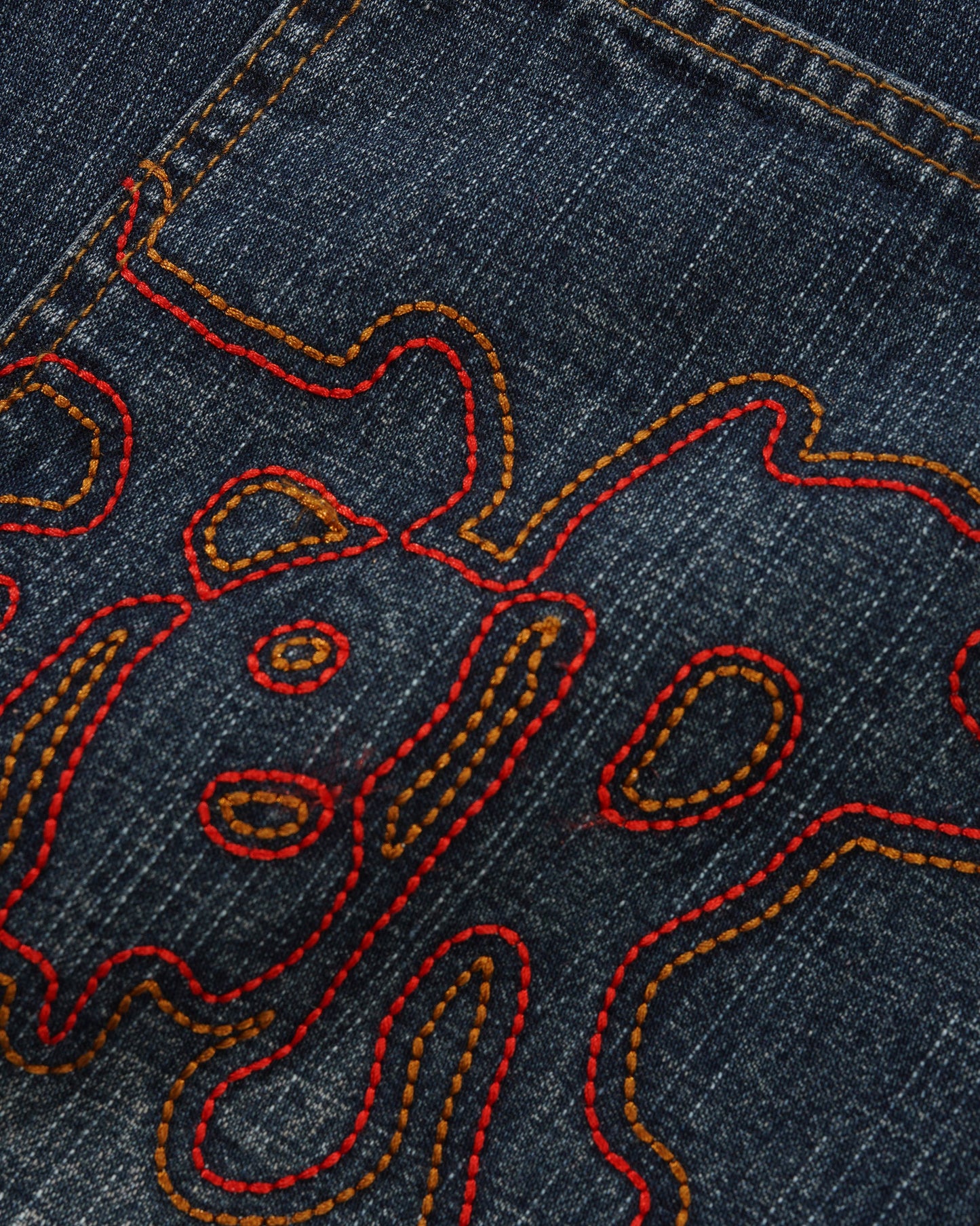 Blotch Denim Jeans - Streaky Navy