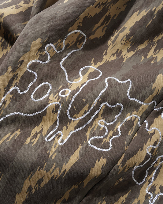 Blotch Fleece Pants - Washed Camo