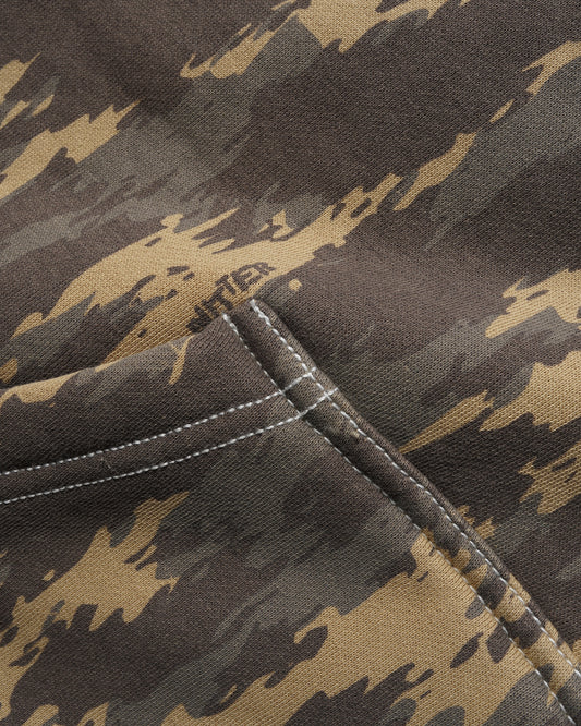 Blotch Zip-Thru Hood - Washed Camo