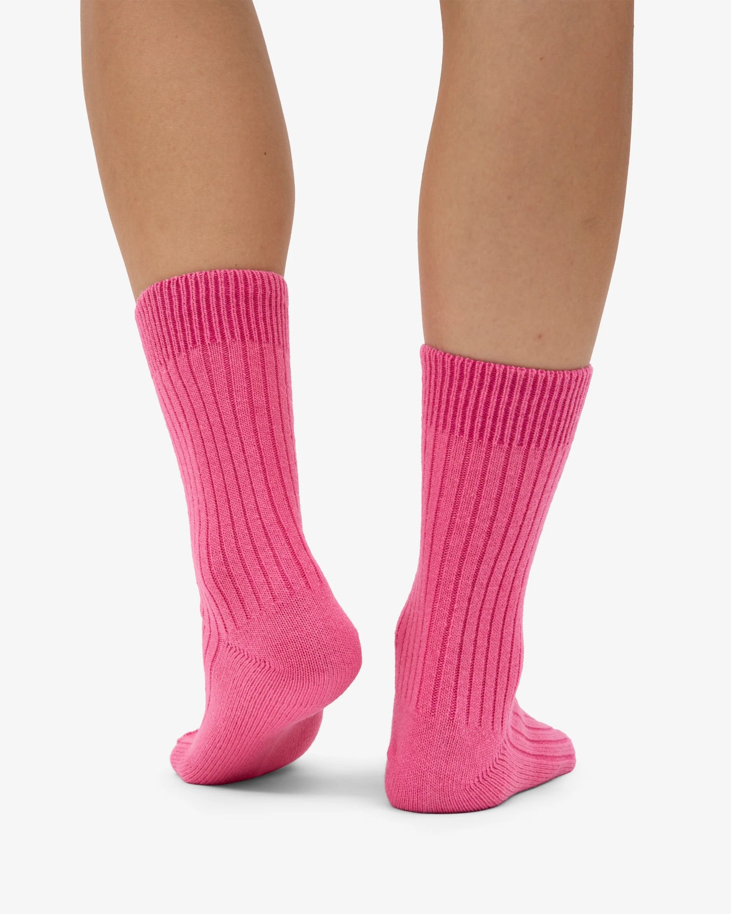 Merino Wool Blend Socks - Bubblegum Pink