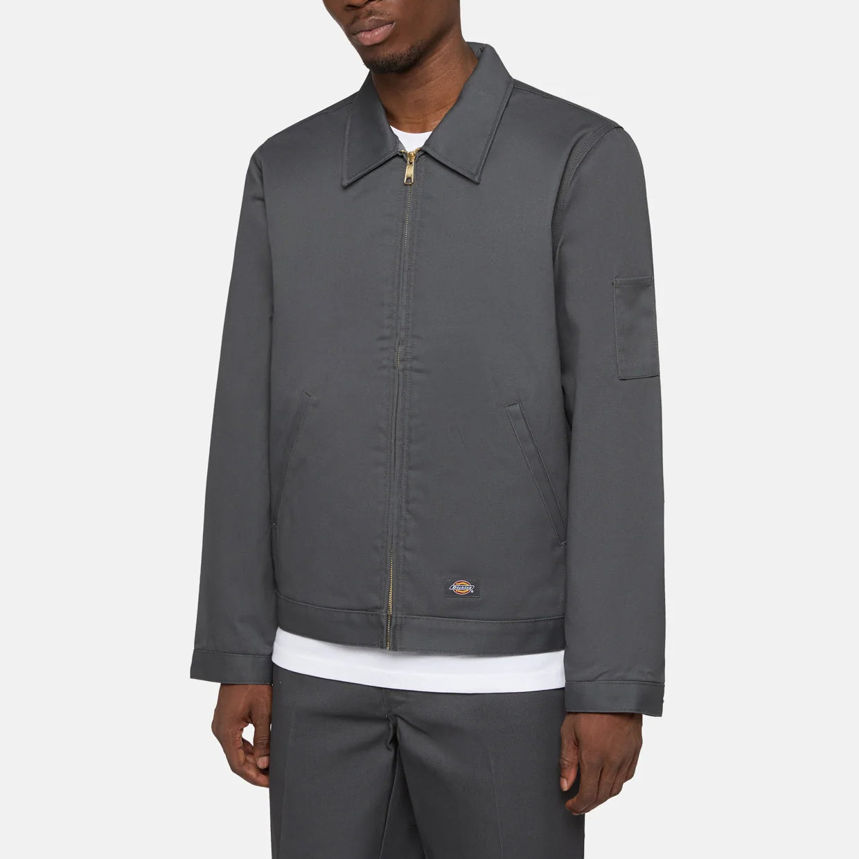 Lined Eisenhower Jacket - Charcoal