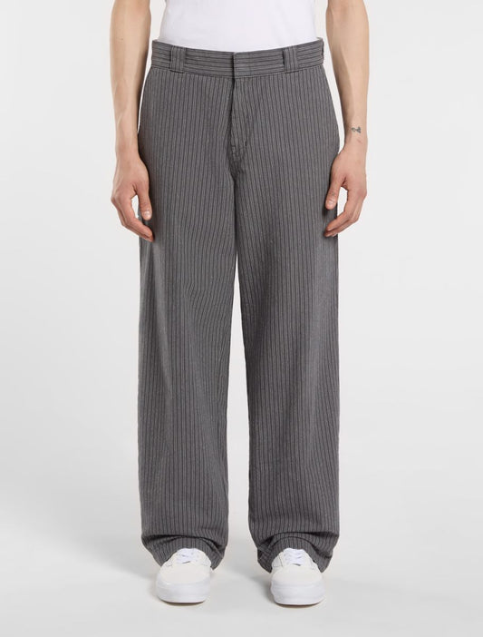 Lima Pinstripe Pant - Charcoal