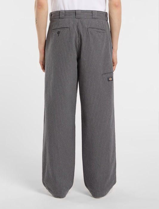 Lima Pinstripe Pant - Charcoal