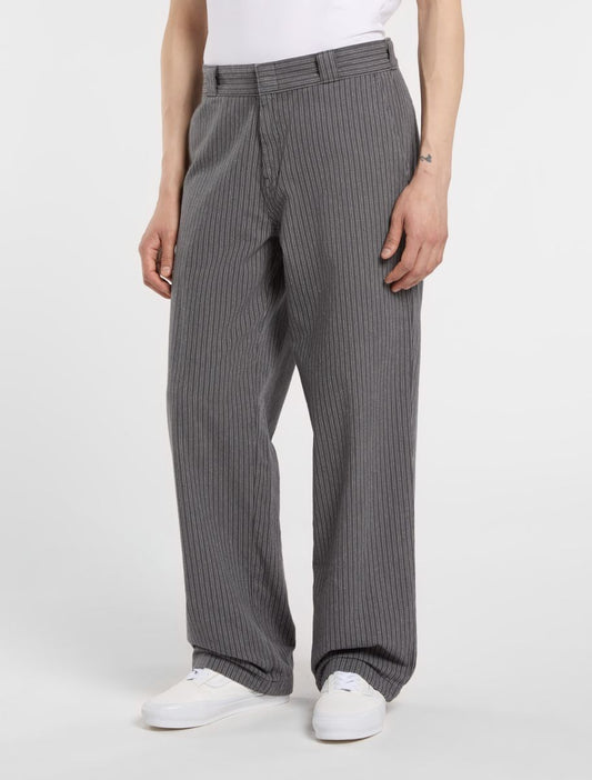 Lima Pinstripe Pant - Charcoal