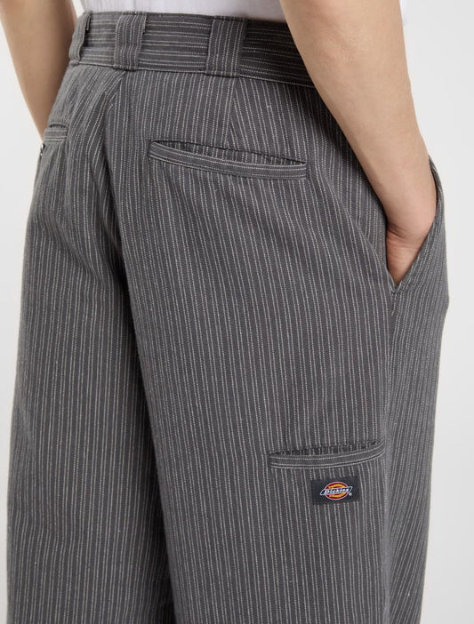 Lima Pinstripe Pant - Charcoal