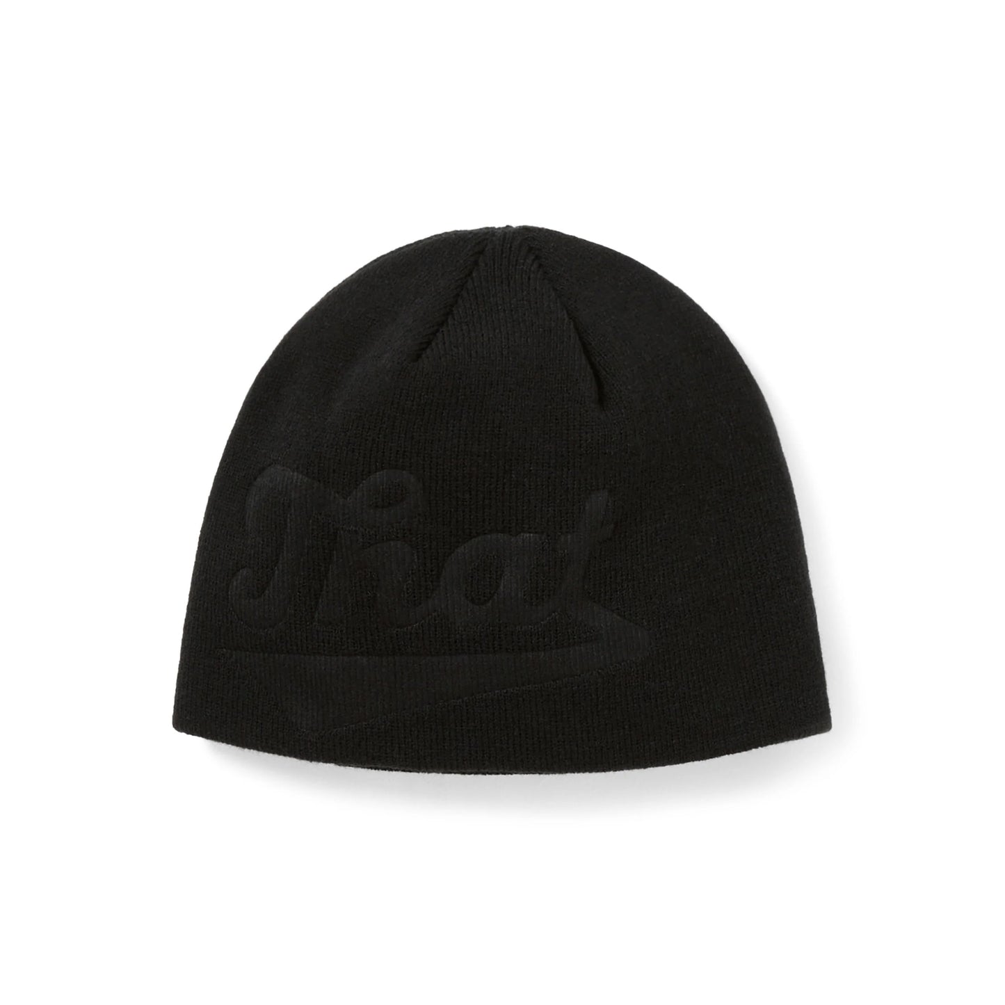 Debossed That No Cuff Beanie - Black