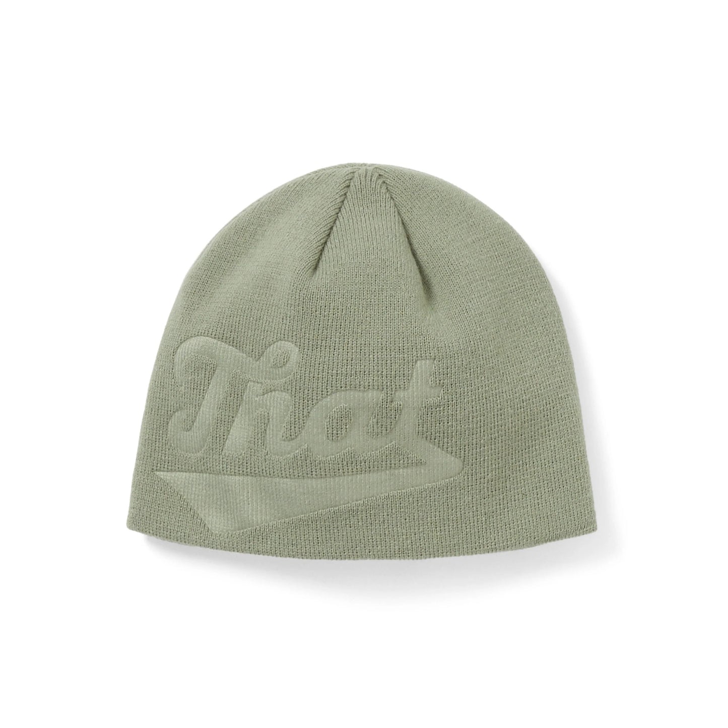 Debossed That No Cuff Beanie - Light Green