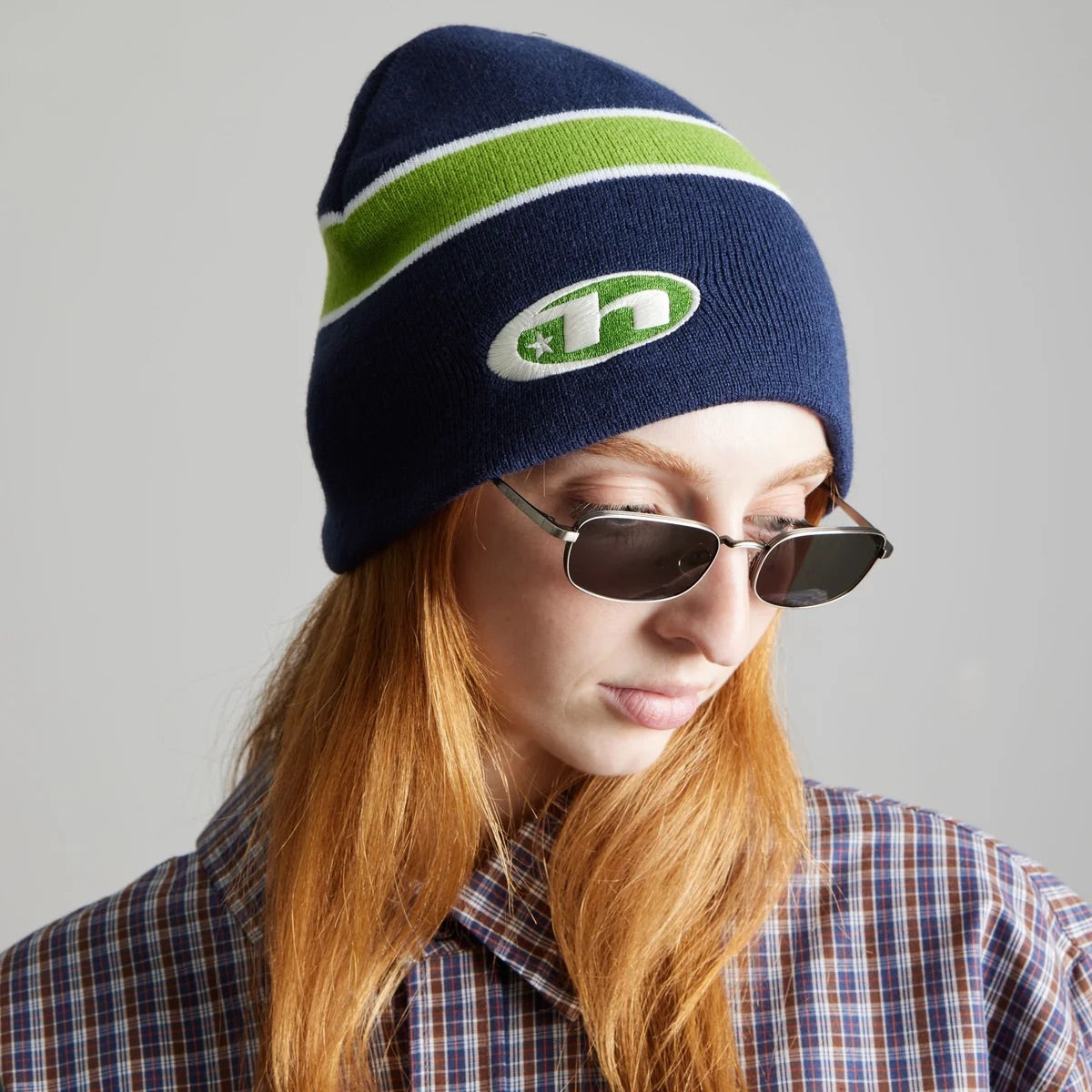 Frequency Skull Beanie - Navy