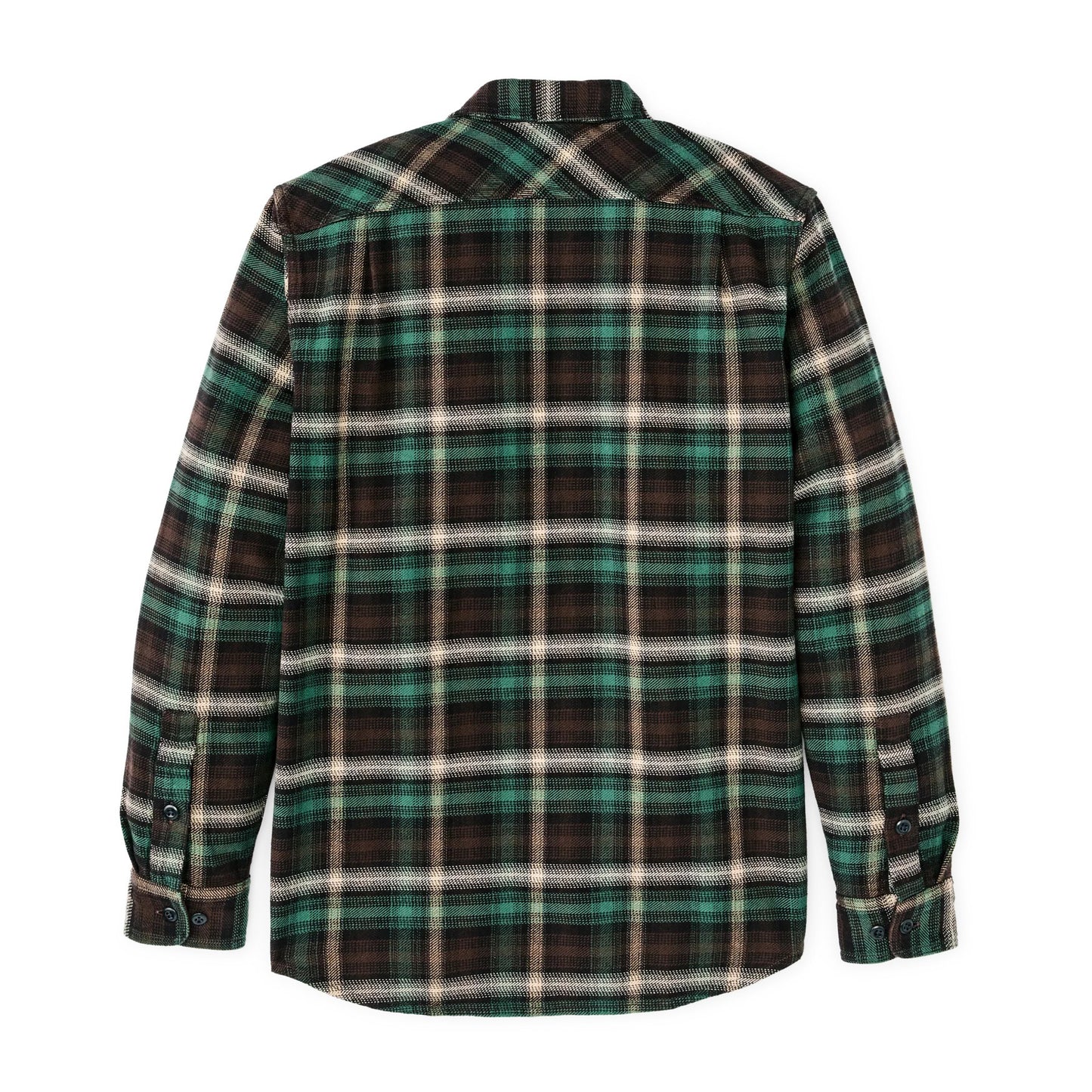 Vintage Flannel Work Shirt - Brown / Cream / Multi