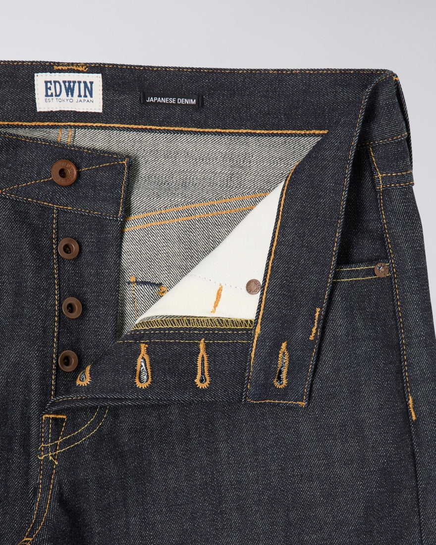 ED-47 - Regular Straight Jeans - Red Selvage 14oz - Blue Unwashed
