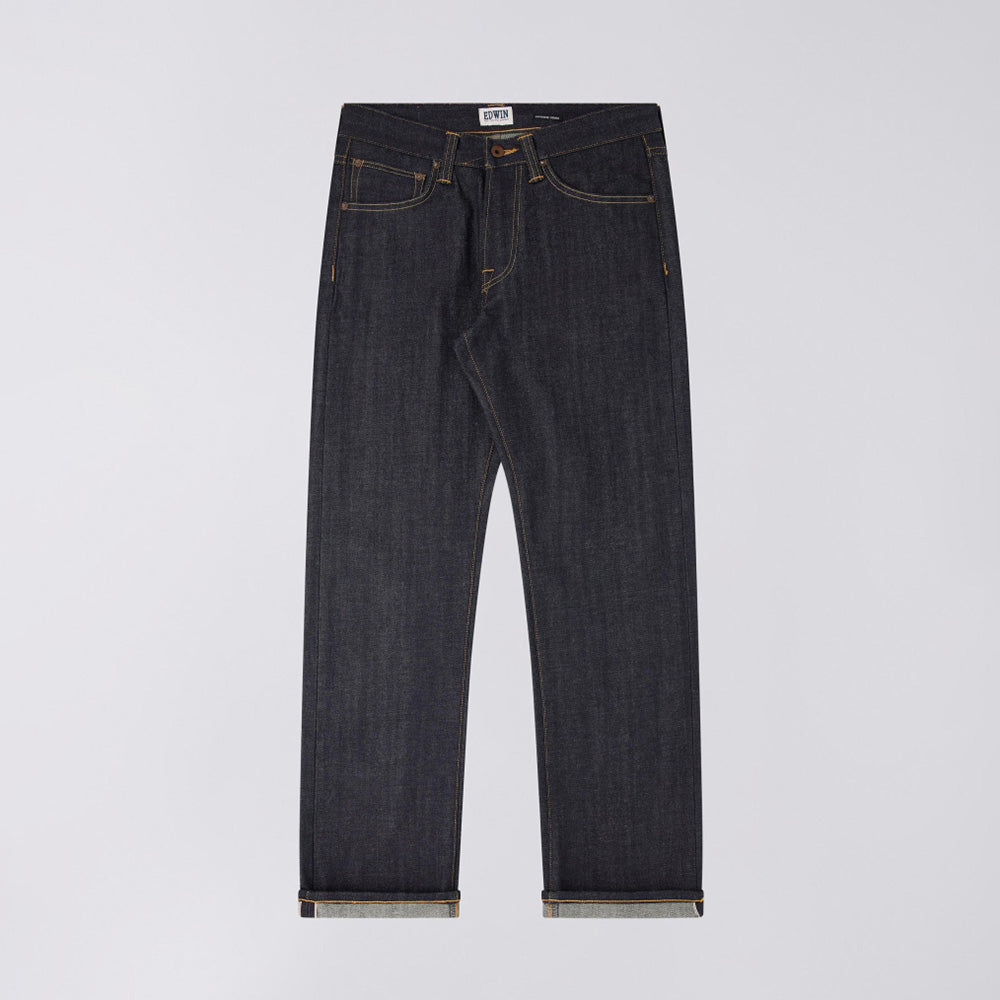 ED-47 - Regular Straight Jeans - Red Selvage 14oz - Blue Unwashed