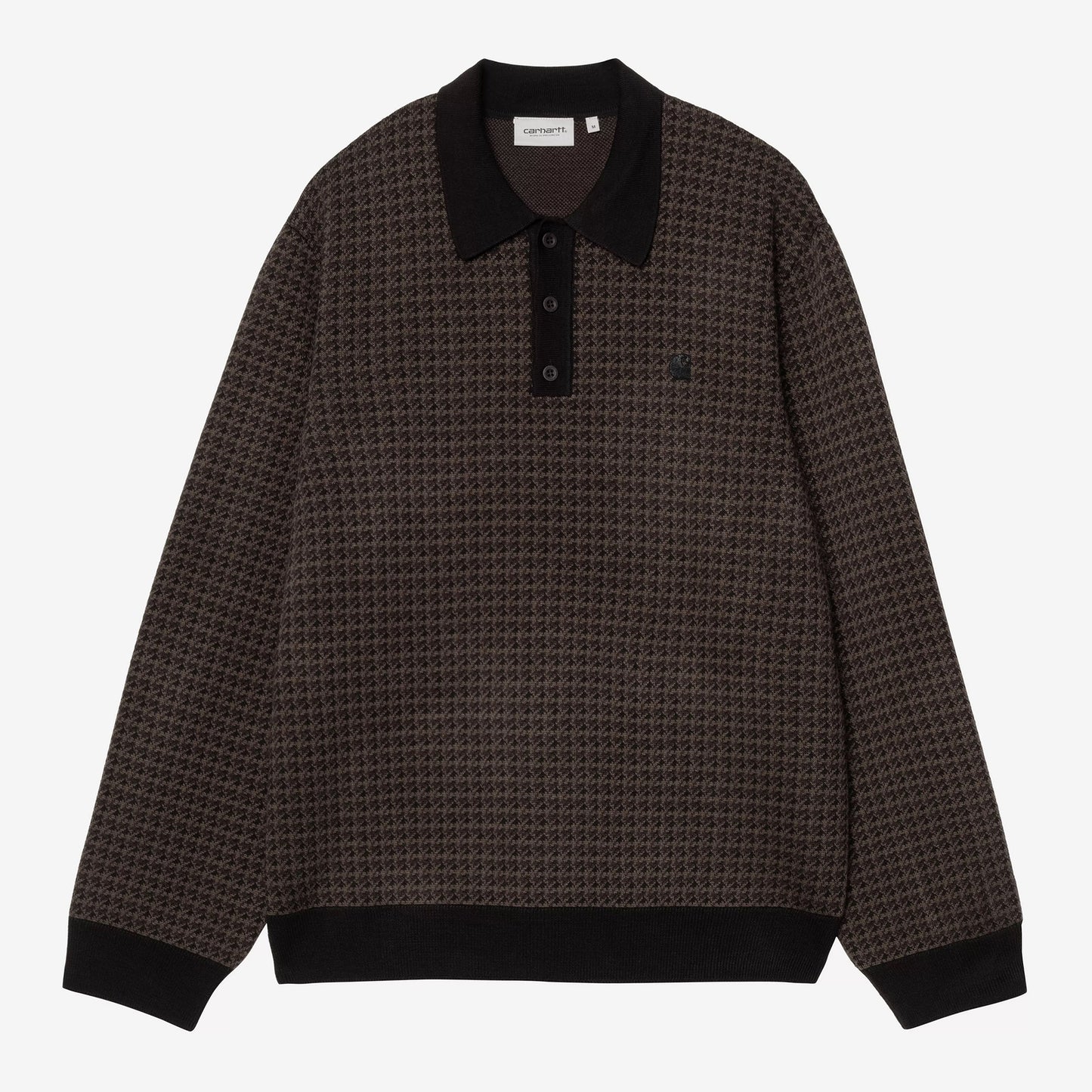 L/S Lowis Polo - Lowis Houndstooth, Vitola