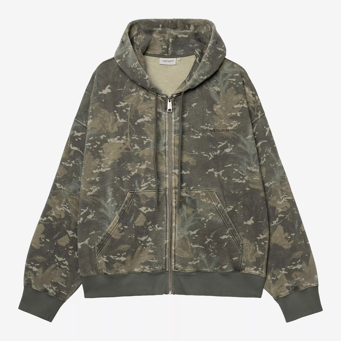Hooded Benton Sweat Jacket - Camo Combi, Green