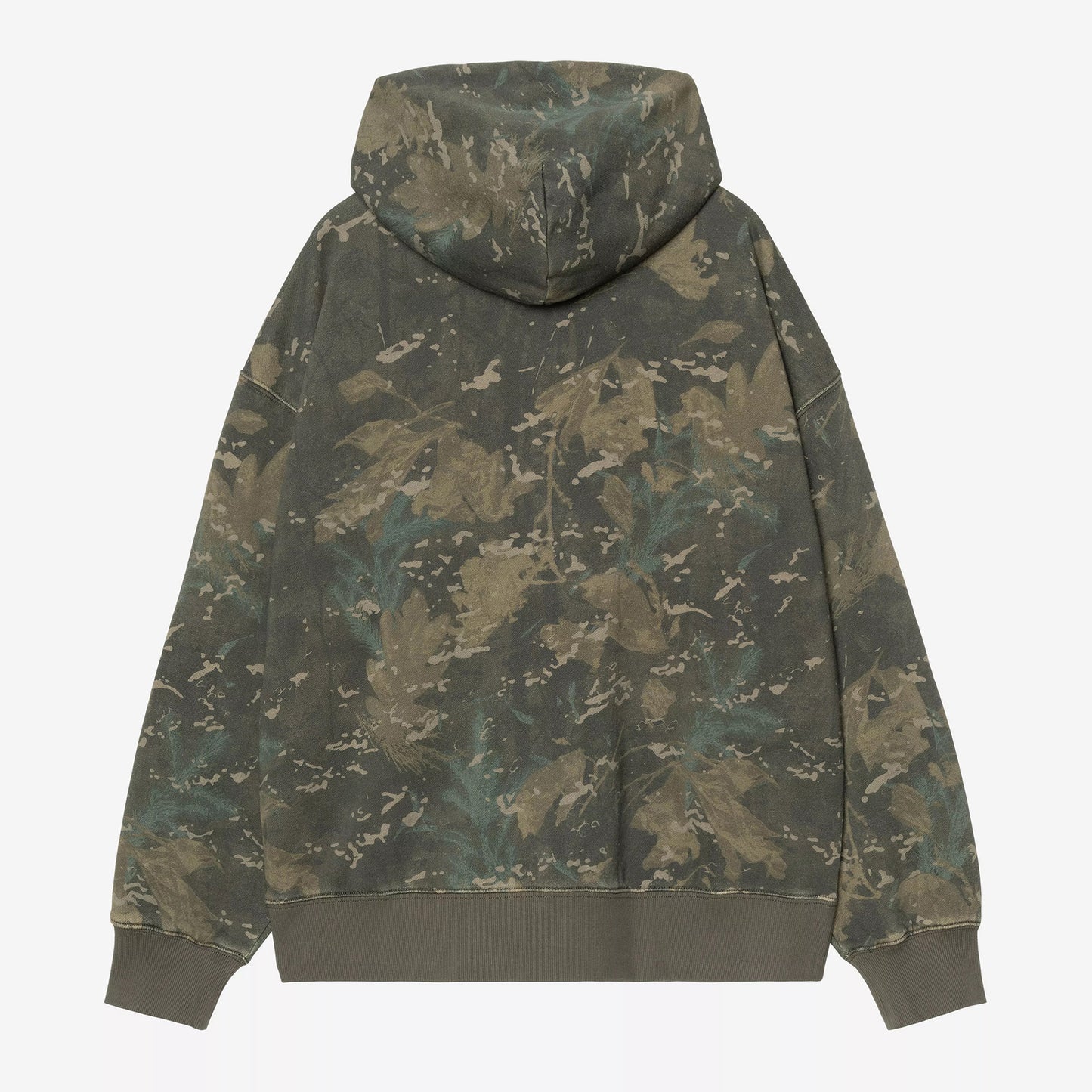Hooded Benton Sweat Jacket - Camo Combi, Green
