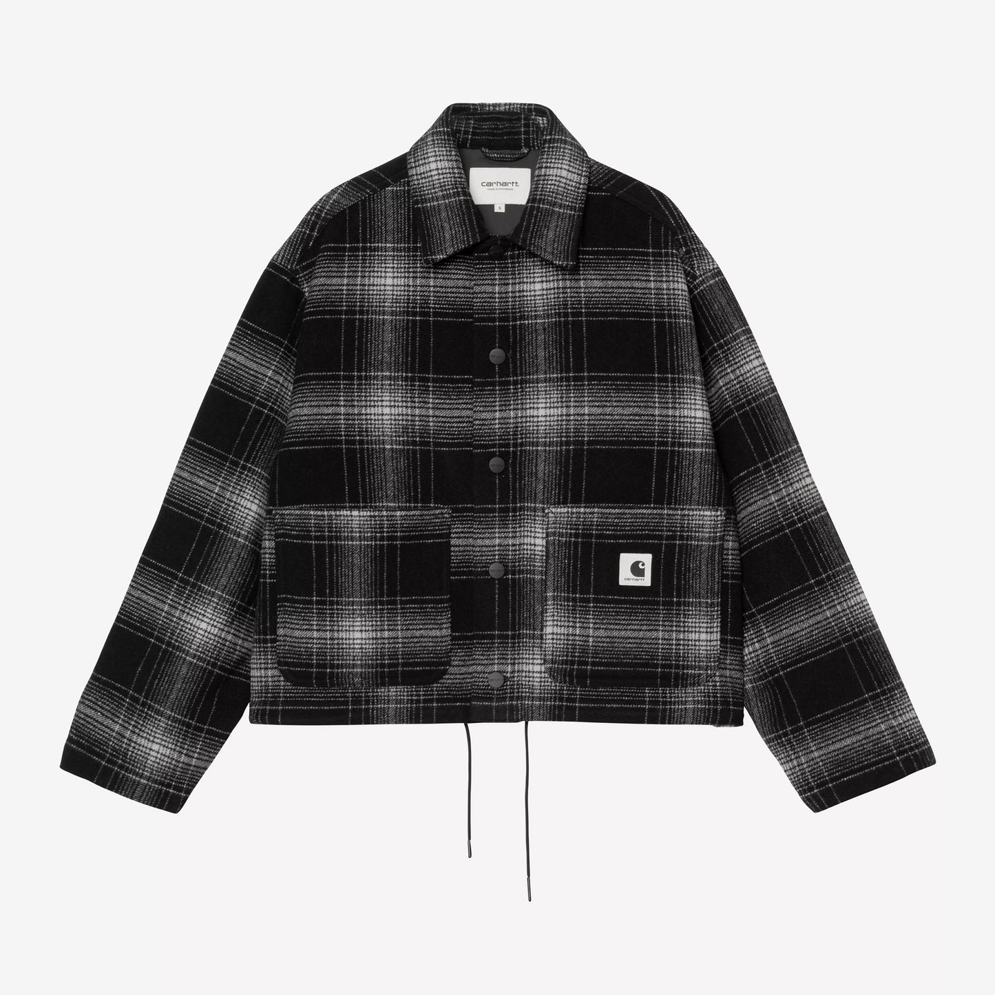 W' Brennan Shirt Jac - Check, Black / Wax