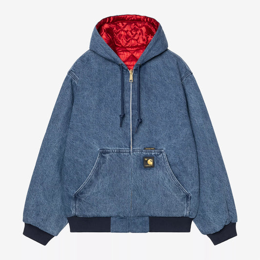 50 Years Anniversary OG Active Jacket Denim - Blue / USA Red stone bleached
