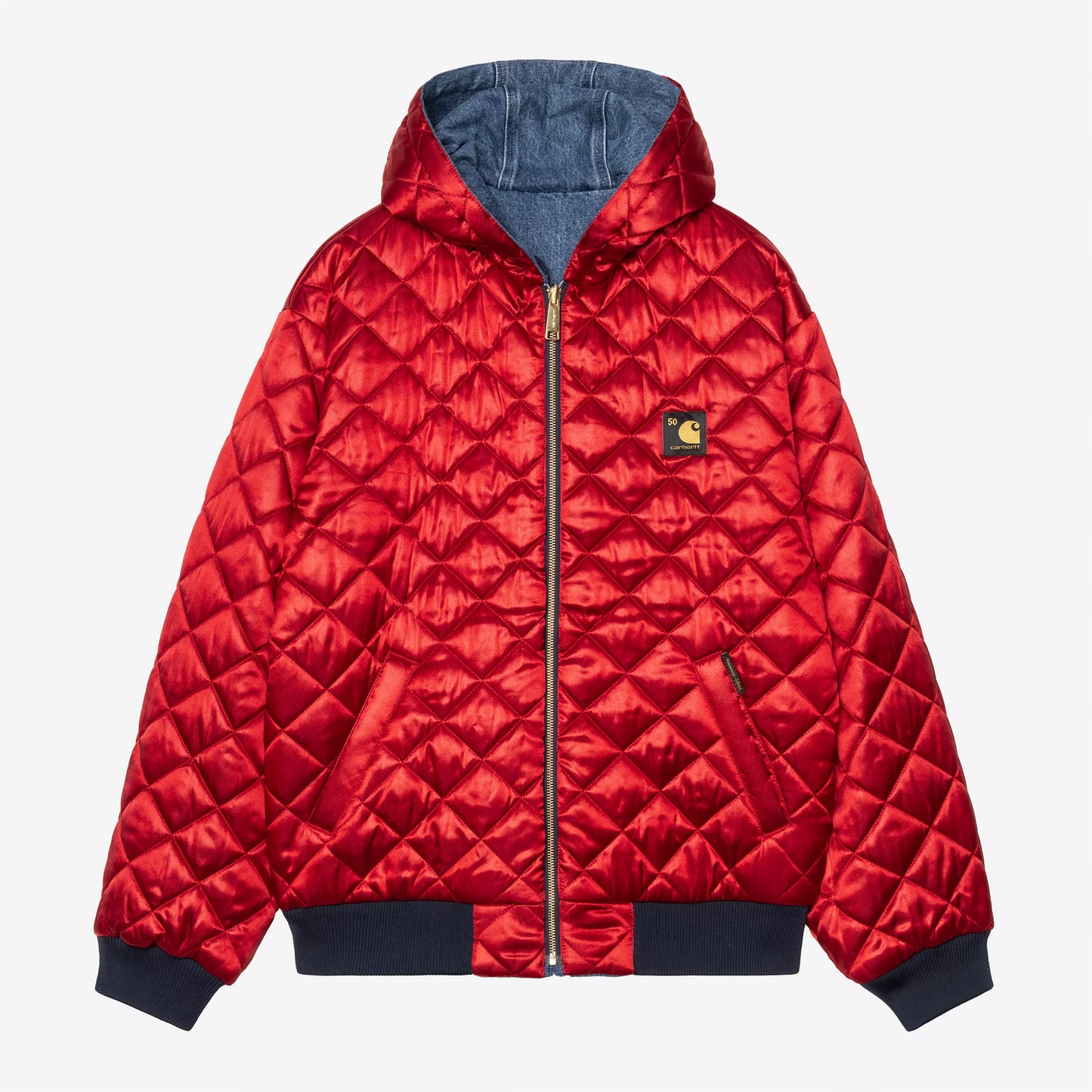 50 Years Anniversary OG Active Jacket Denim - Blue / USA Red stone bleached