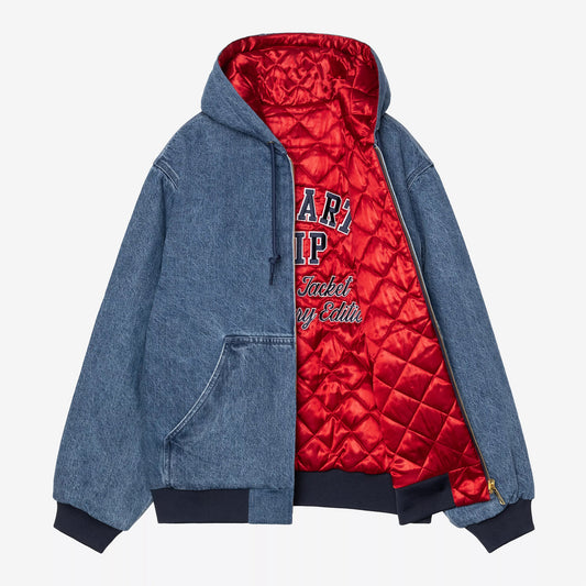 50 Years Anniversary OG Active Jacket Denim - Blue / USA Red stone bleached
