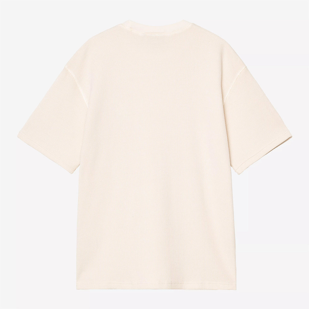 S/S Nelson Waffle T-Shirt Natural garment dyed