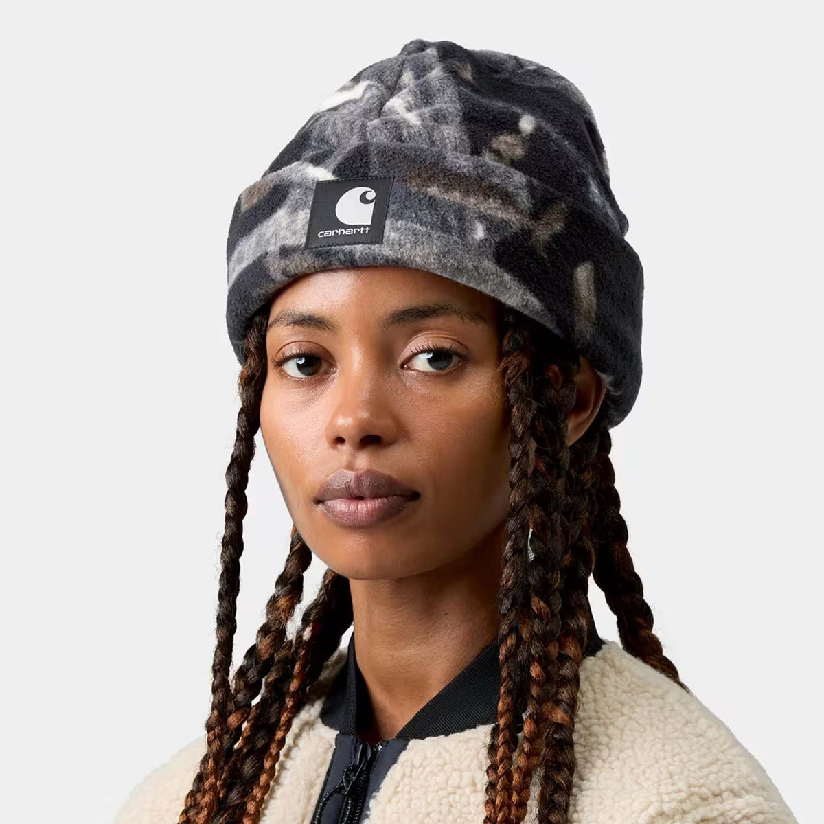 Blevin Beanie - Camo Feather Tree/Black