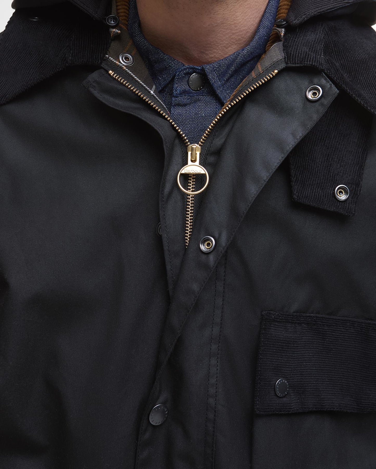 Modified Solway Waxed Jacket - Black