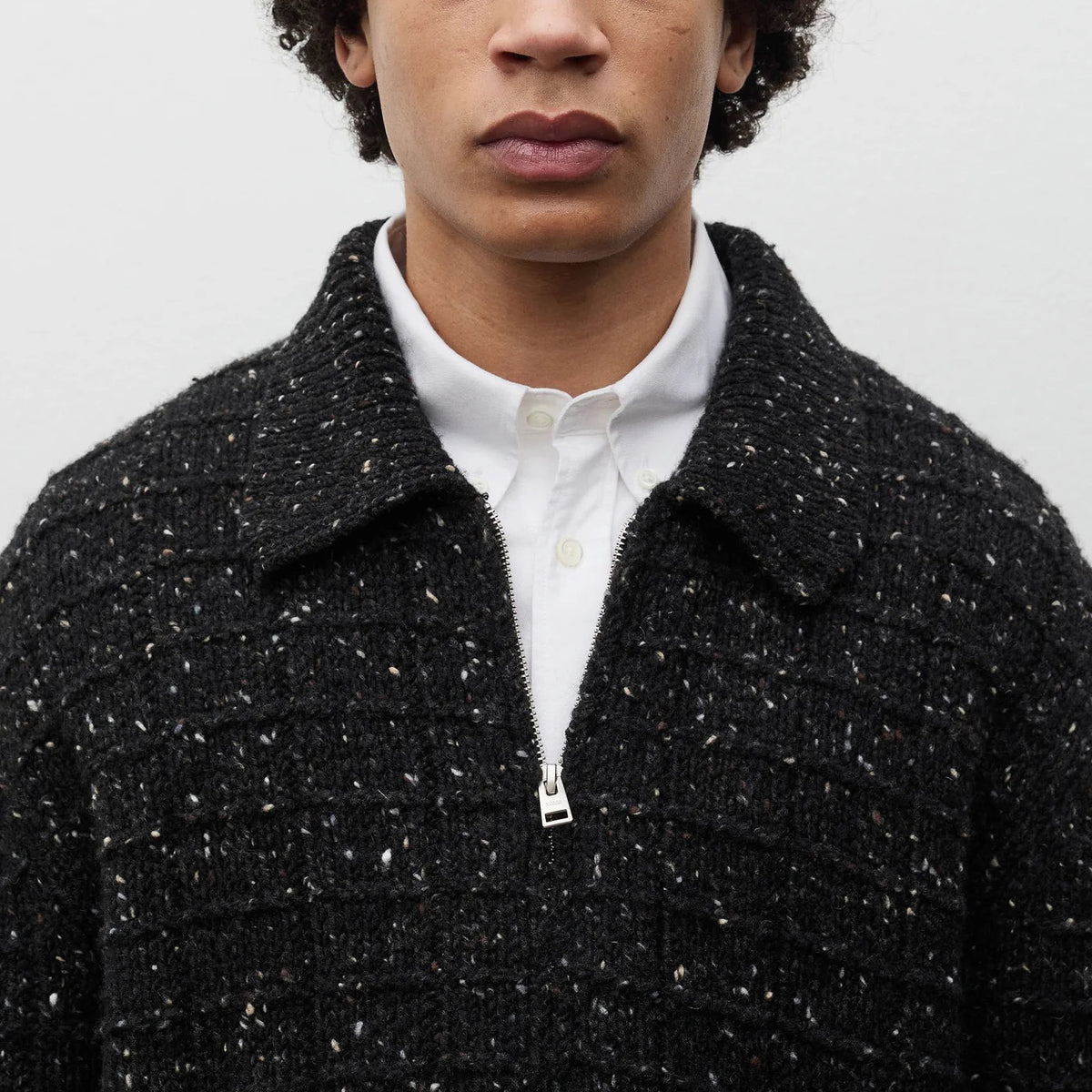 Aldrup Donegal Square Jacket - Charcoal Melange