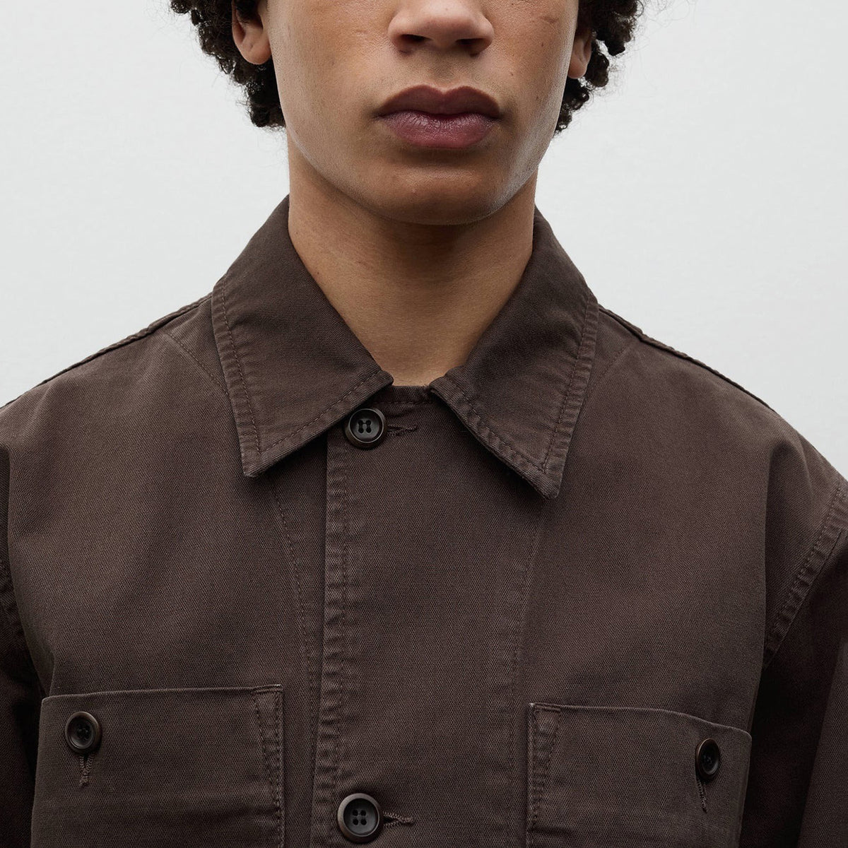 Arresskov Broken Twill Overshirt - Delicioso Brown
