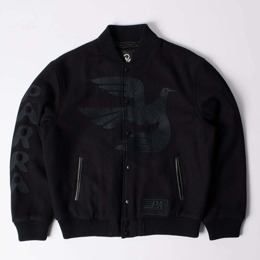 Not Movie Quality Varsity Jacket - Black
