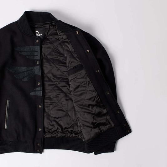 Not Movie Quality Varsity Jacket - Black