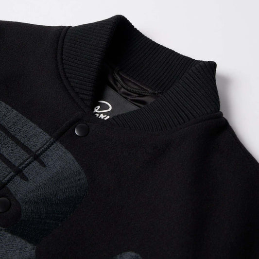 Not Movie Quality Varsity Jacket - Black