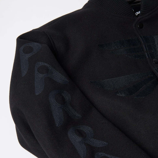Not Movie Quality Varsity Jacket - Black